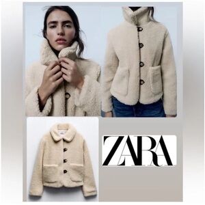 Zara Teddy Fleece Jacket